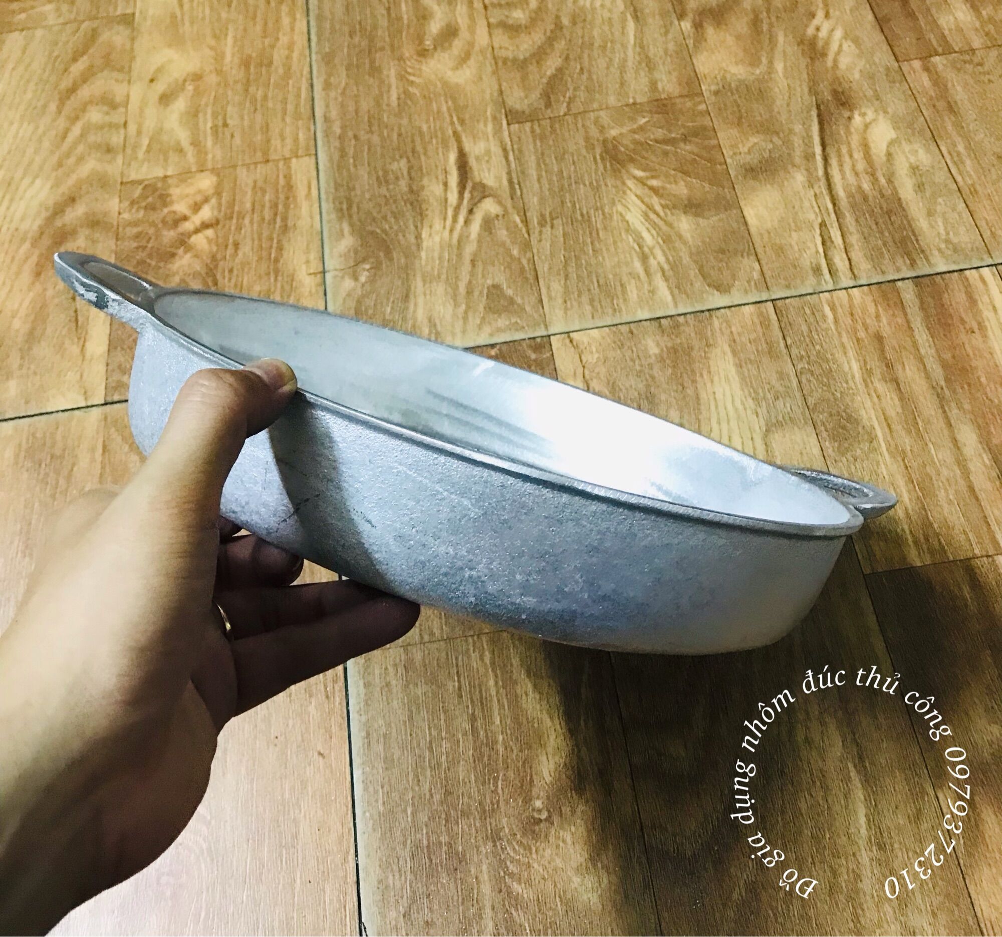 CHẢO GANG ĐÚC THỦ CÔNG LÀNG NGHỀ 29CM ĐÁY BẰNG