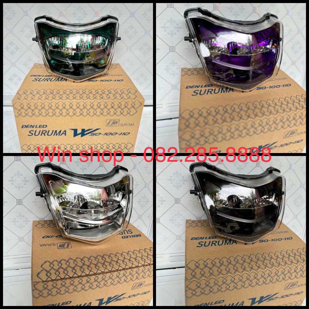 Đèn zinpat pha led 2 tầng wave suruma đủ màu sắc giành cho Wave 110cc, Wave 50cc-100cc. Bảo hành 6 tháng