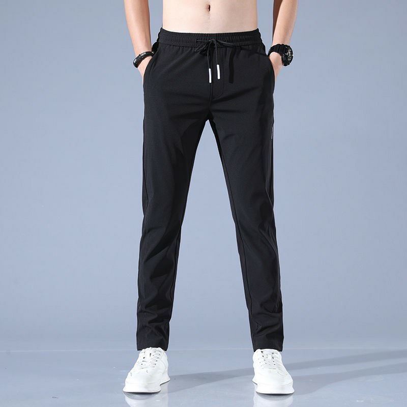 Quần dài thể thao nam chất kaki dày dặn mặc đi làm đi chơi ba màu đen xám than HD76 - 4