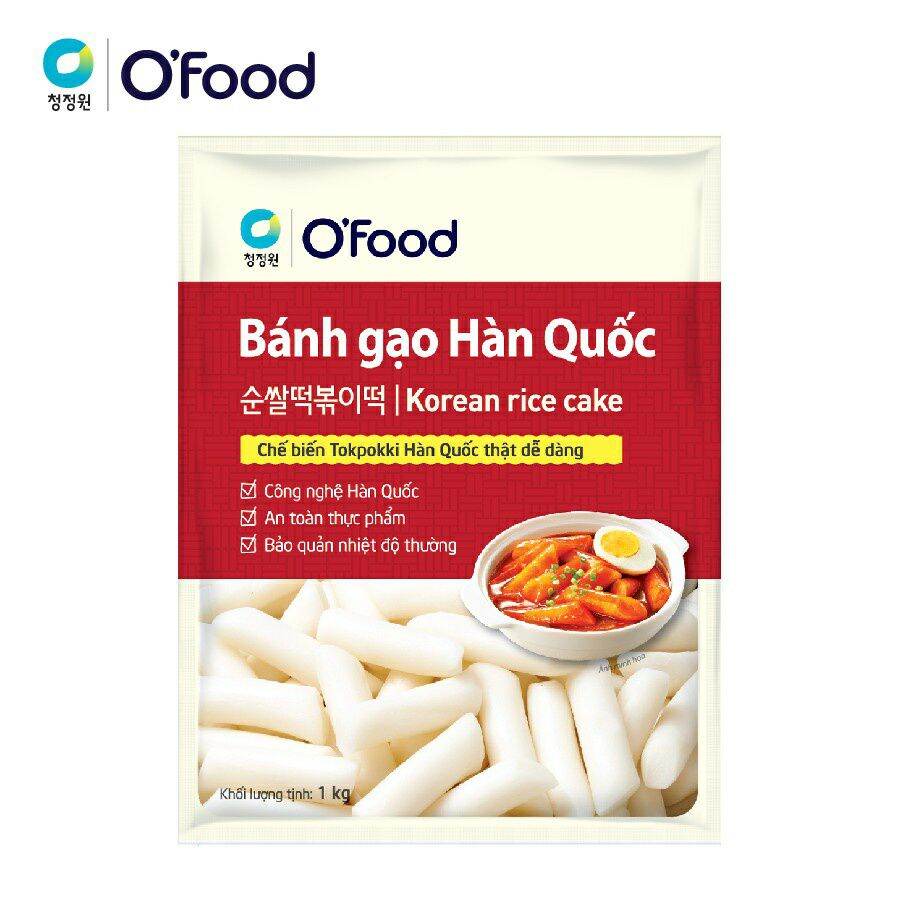 Bánh gạo Hàn Quốc (O'food) gói 1kg [dùng làm món Tokpokki]