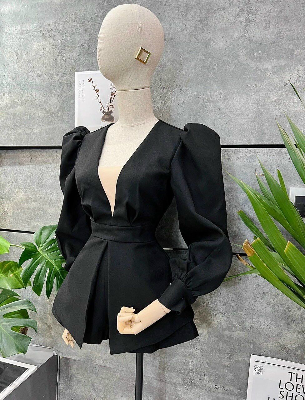 (SHOP BIGSIZE nữ 50kg đến 90kg)Jum ÁO PELUM SANG TRỌNG CỔ V