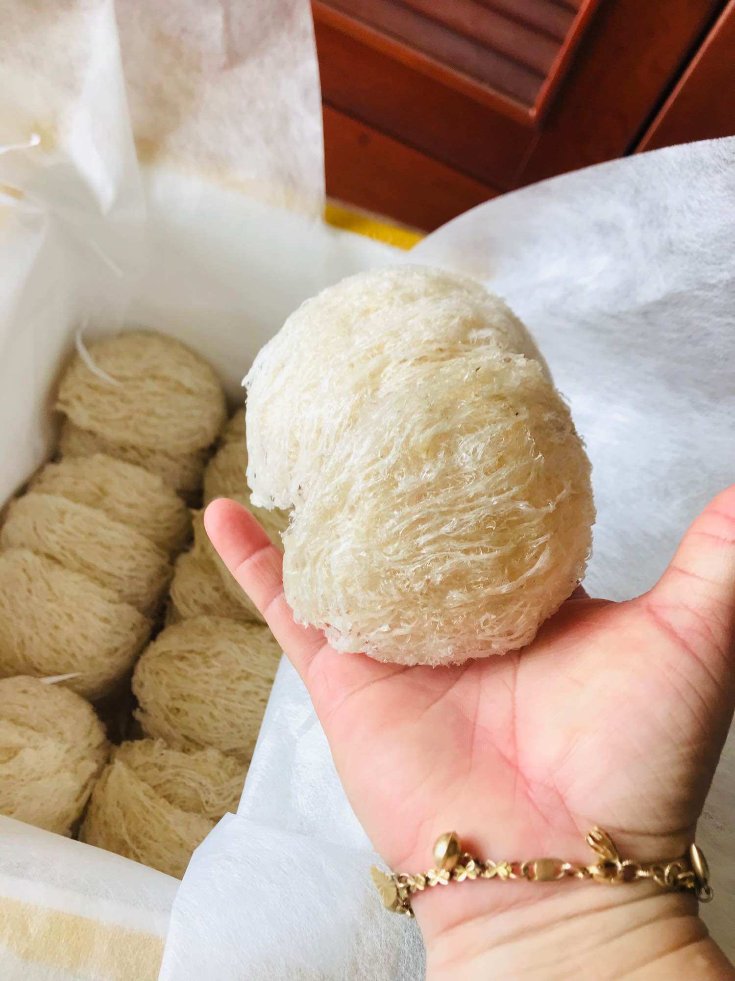 Tổ Yến tinh chế nhà làm Yến gò công tiền Giang 1 tổ 10gram nở nhiều thơm tanh rất ngon