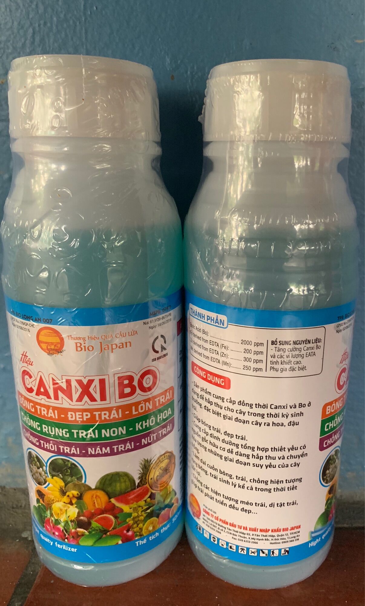 Canxi Bo chai 500ml thương hiệu quả cầu lửa