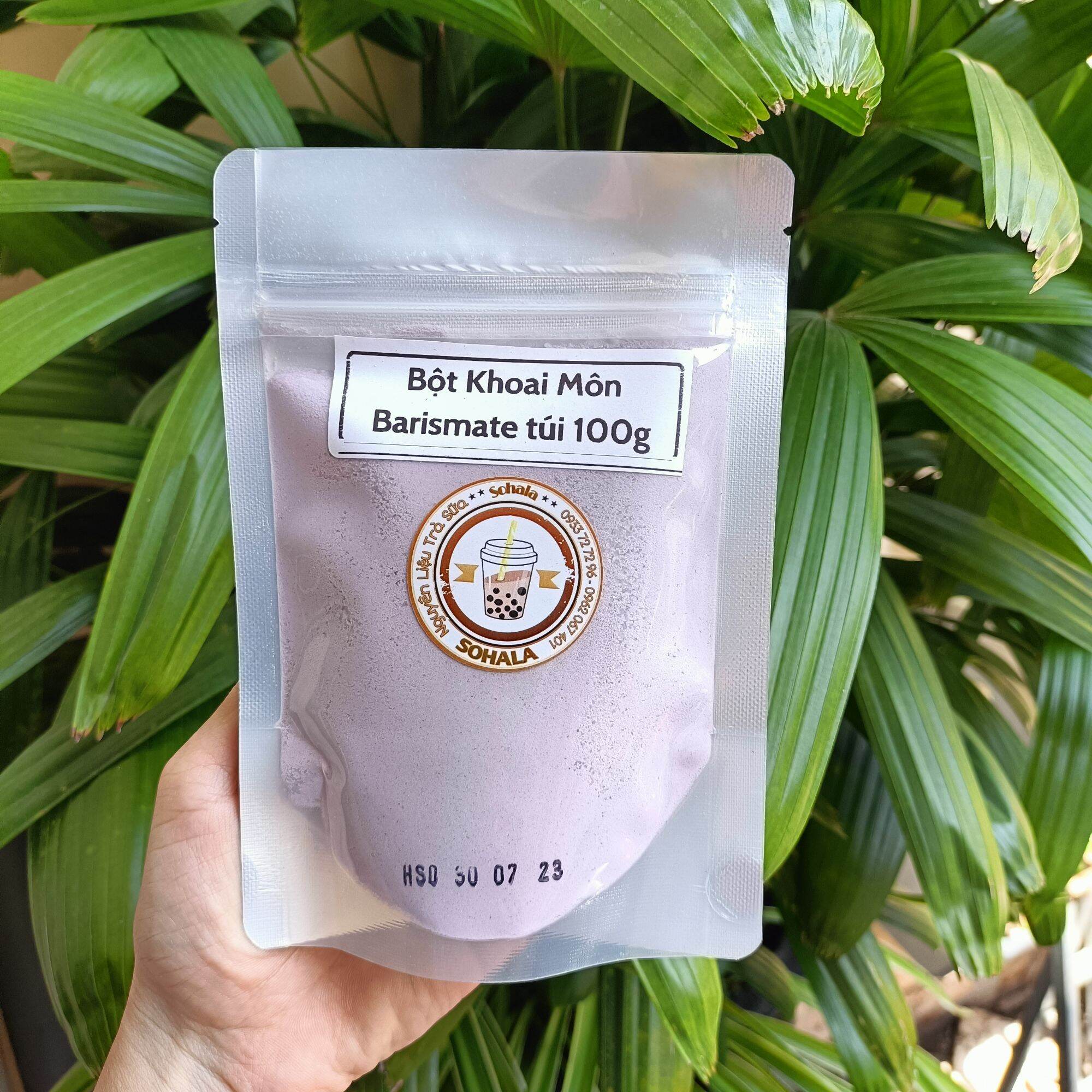 Bột pha trà sữa Khoai Môn hiệu Barismate túi 100g