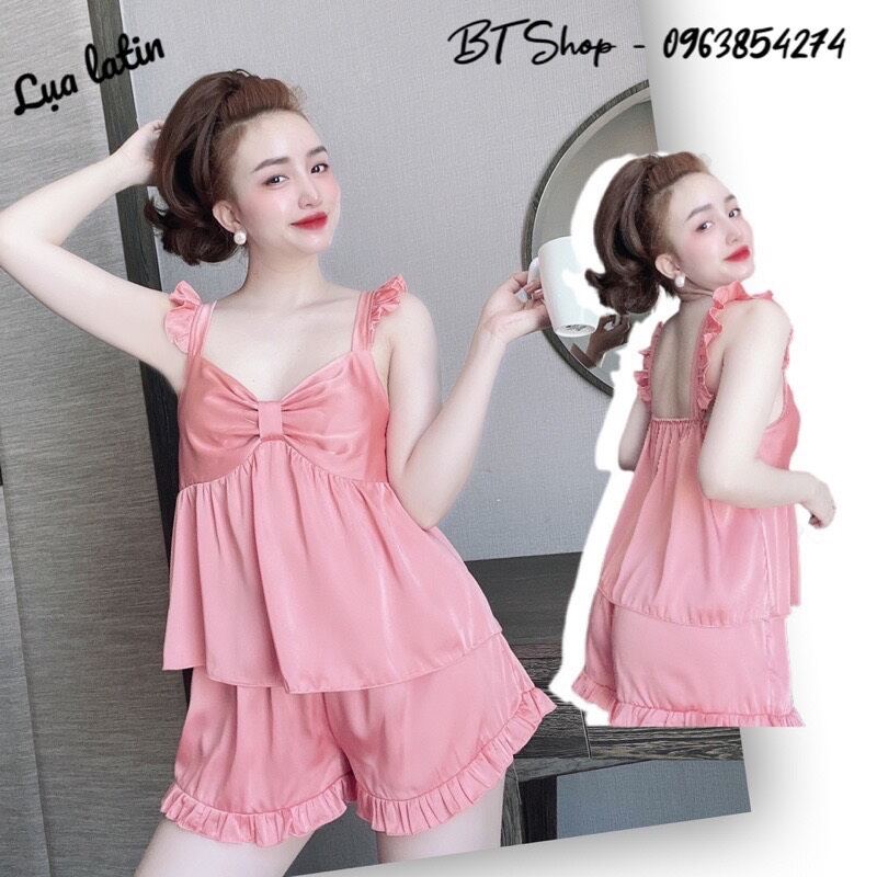 Sét bộ đùi lụa tay cánh tiên.