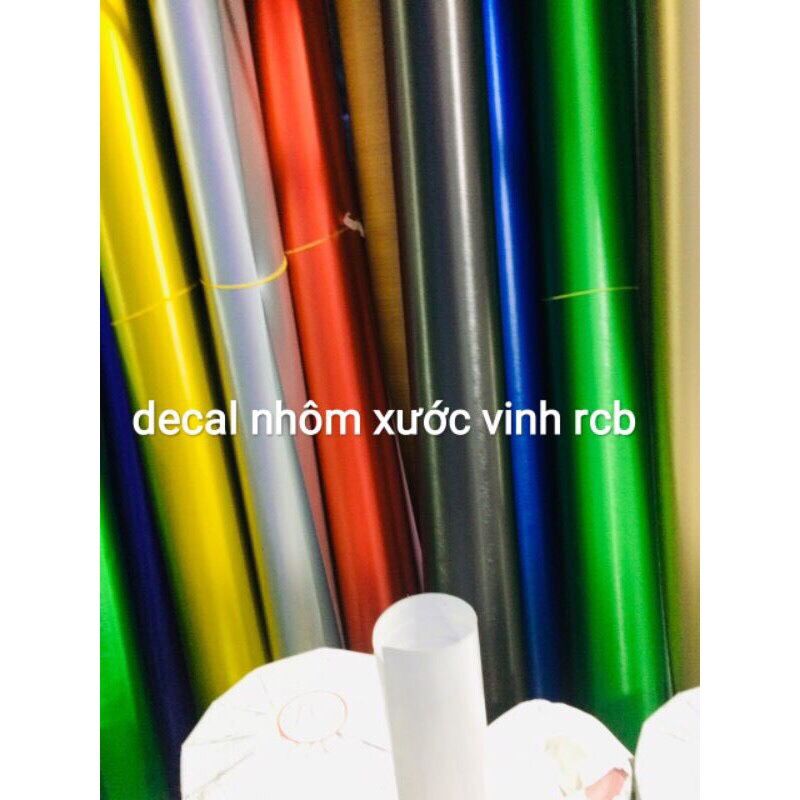 Decal nhôm xước khổ lẻ cao cấp dán đt xe máy