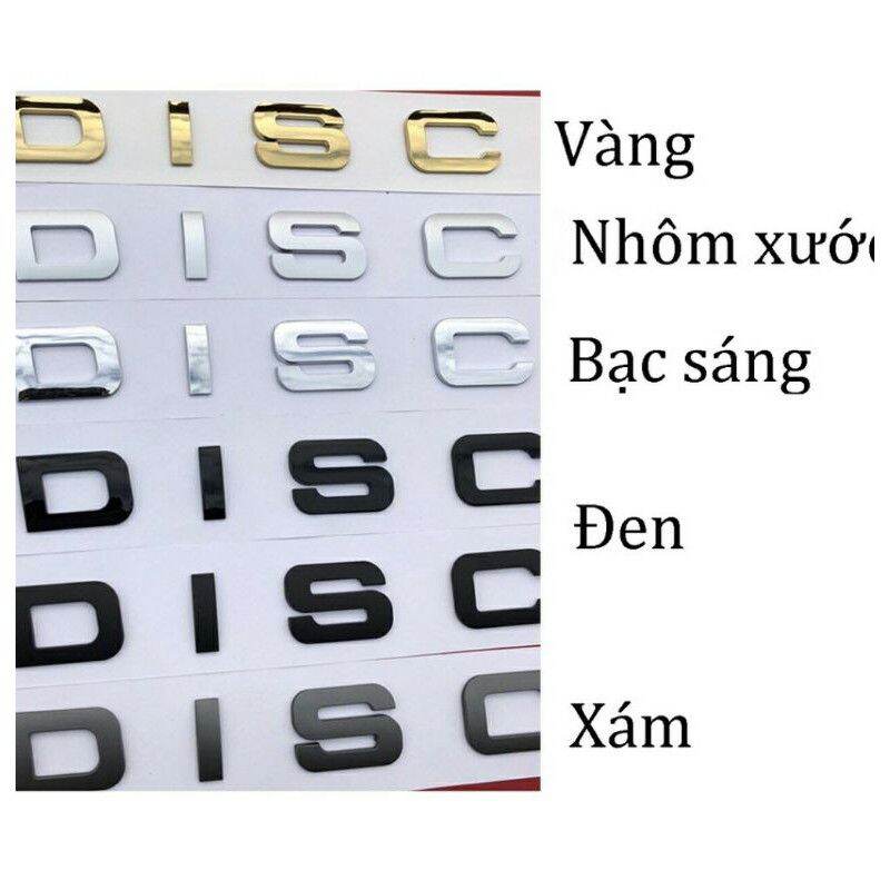 Bộ chữ nổi Discovery 3D