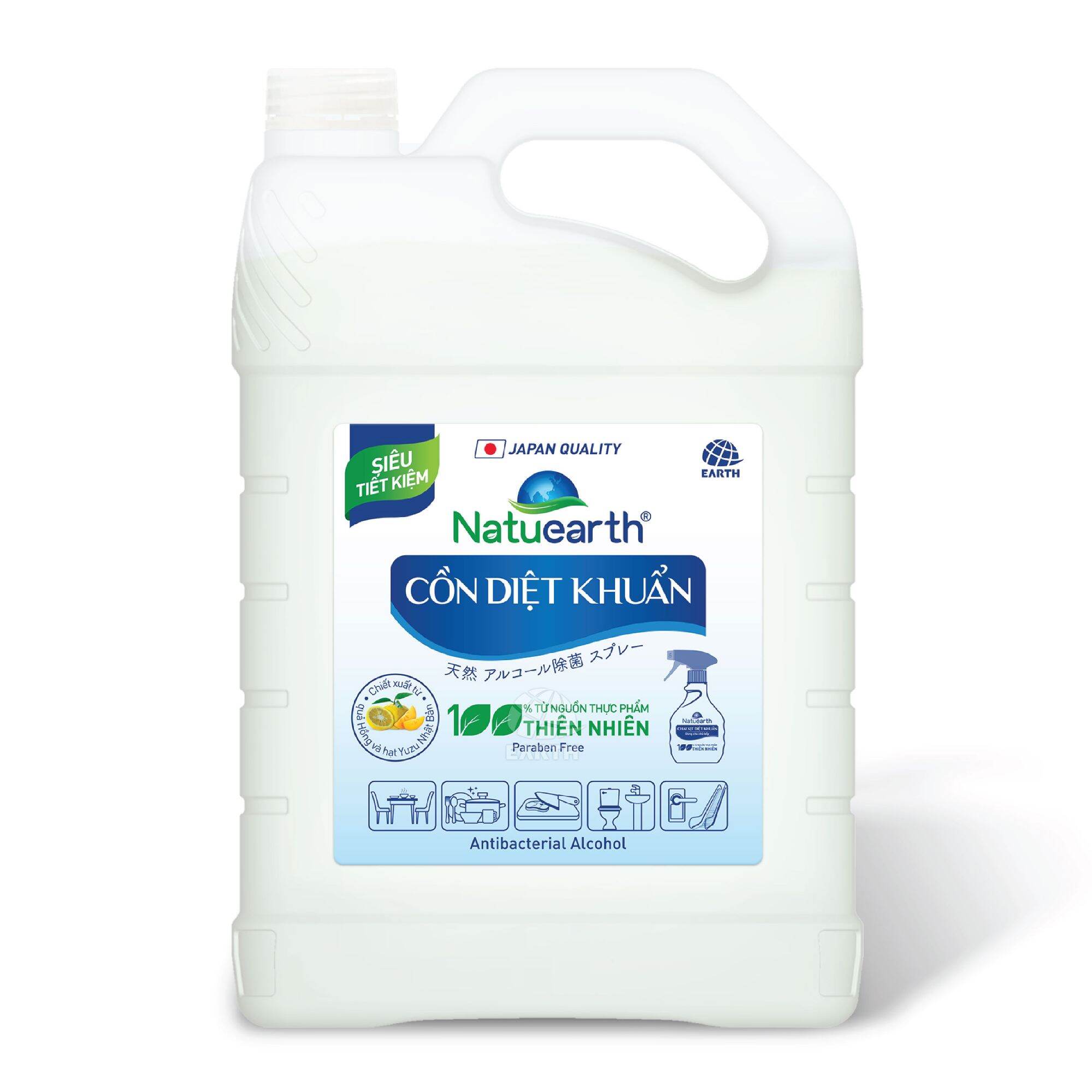 Can diệt khuẩn Naturearth 3.8kg