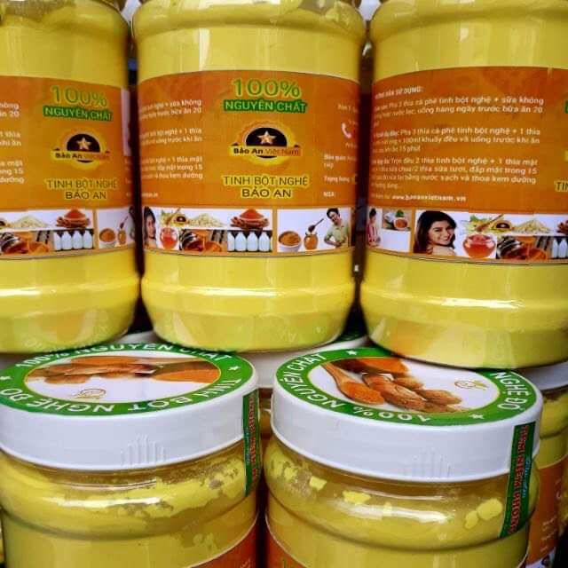 Tinh bột nghệ nếp đỏ nguyên chất Bảo An