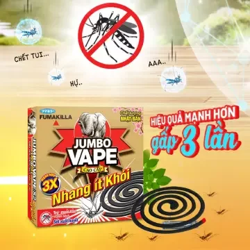 nhang muỗi jumbo ít khói 1hộp 10 khoanh diệt muỗi và tất cả các loại con trùng nhanh quả tức thì.