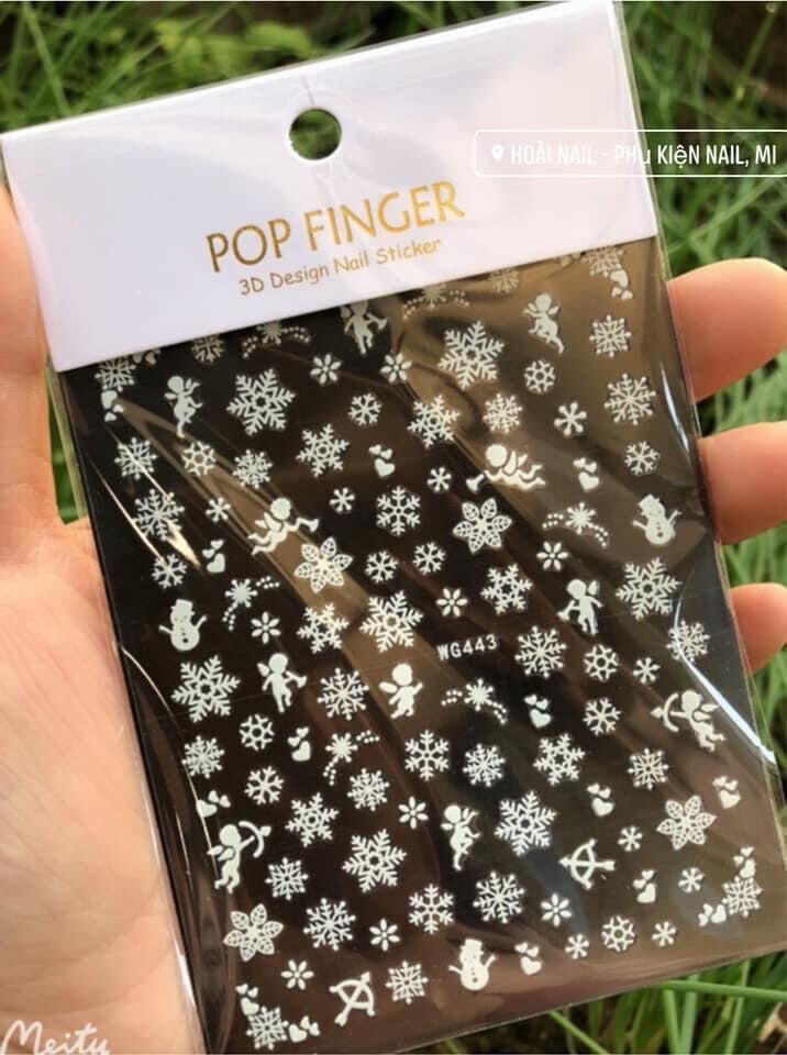 Sticker bông tuyết noel (giao mẫu ngẫu nhiên hoặc ib gửi mẫu cho shop)
