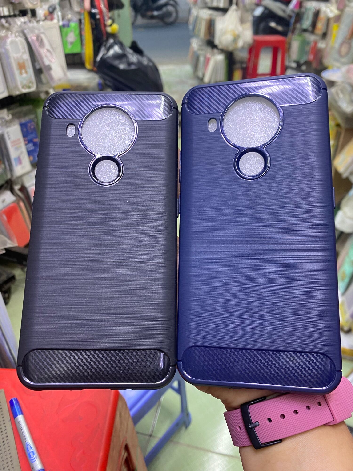 Ốp lưng Nokia 5.4 Nokia 1.4 đen xanh dẻo chống sốc hàng công ty.