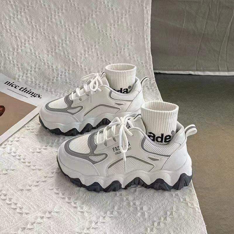 Giày Chunky Sneaker 2023c Nữ Ins Sành Điệu Tôn Dáng Chân Thể Thao Mẫu Mới Xuân Hè Năm 2022 Phong Cách Hàn Quốc