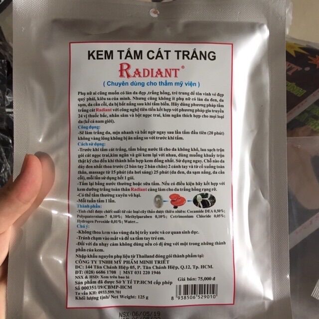 Tắm trắng da ngọc trai và bùn