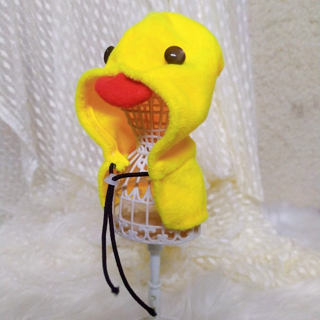 [Outfit Doll 10cm] Outfit Áo Choàng Vịt Vàng Cho Doll 10cm