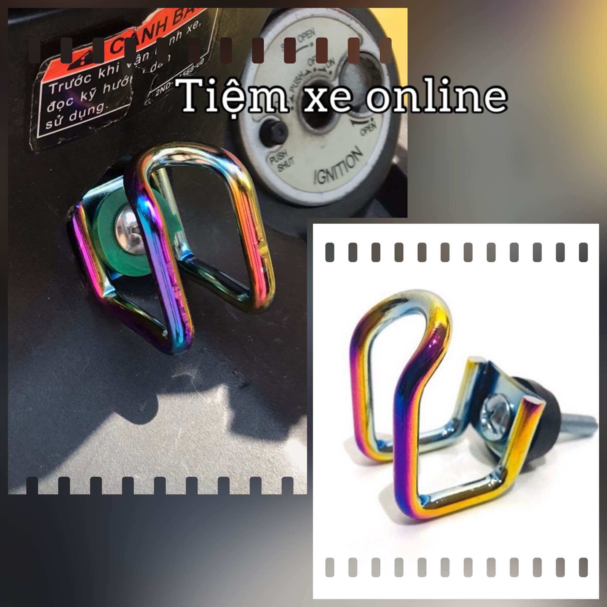 Móc Treo đồ xe máy mạ Titan