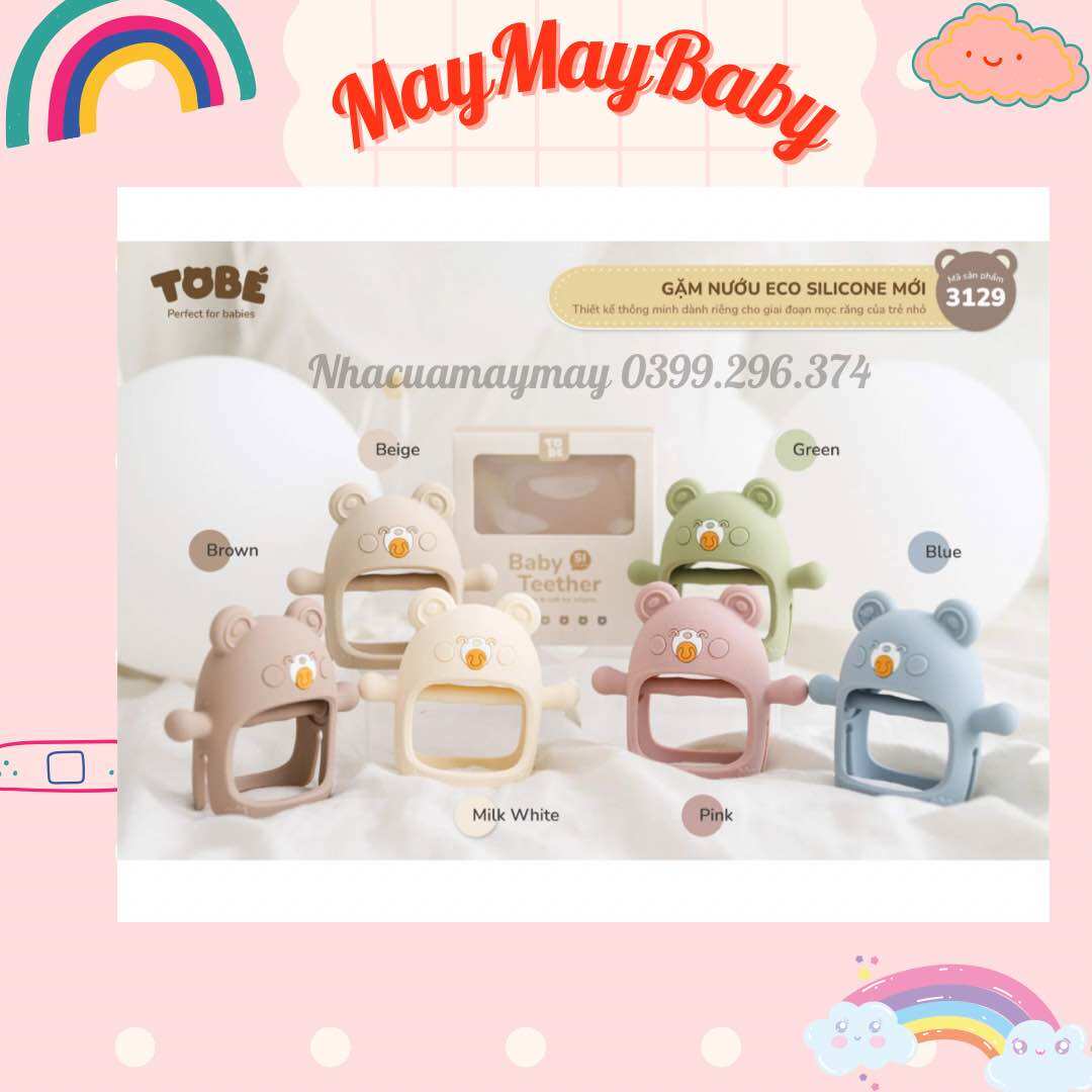 Gặm nướu eco silicone tobe xoa dịu cơn đau răng,ngứa lợi tức thì cho bé 3m+