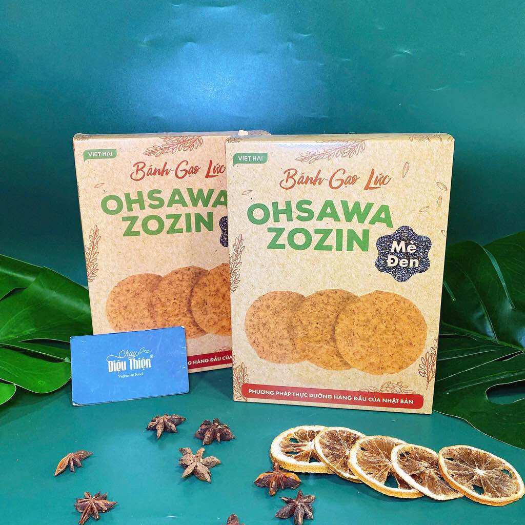 BÁNH GẠO LỨT MÈ ĐEN OHSAWA ZOZIN TỐT CHO NGƯỜI ĂN KIÊNG TIỂU ĐƯỜNG