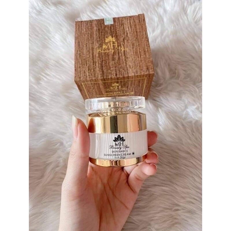 Kem chống nắng vân gỗ mh spa