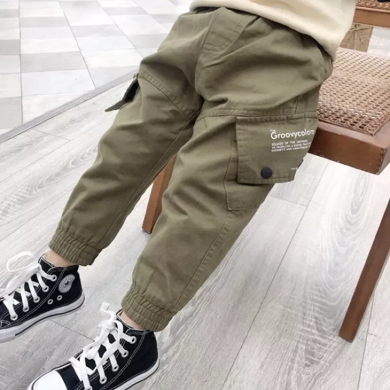 Quần kaki túi hộp lệch cho bé (8-30kg)