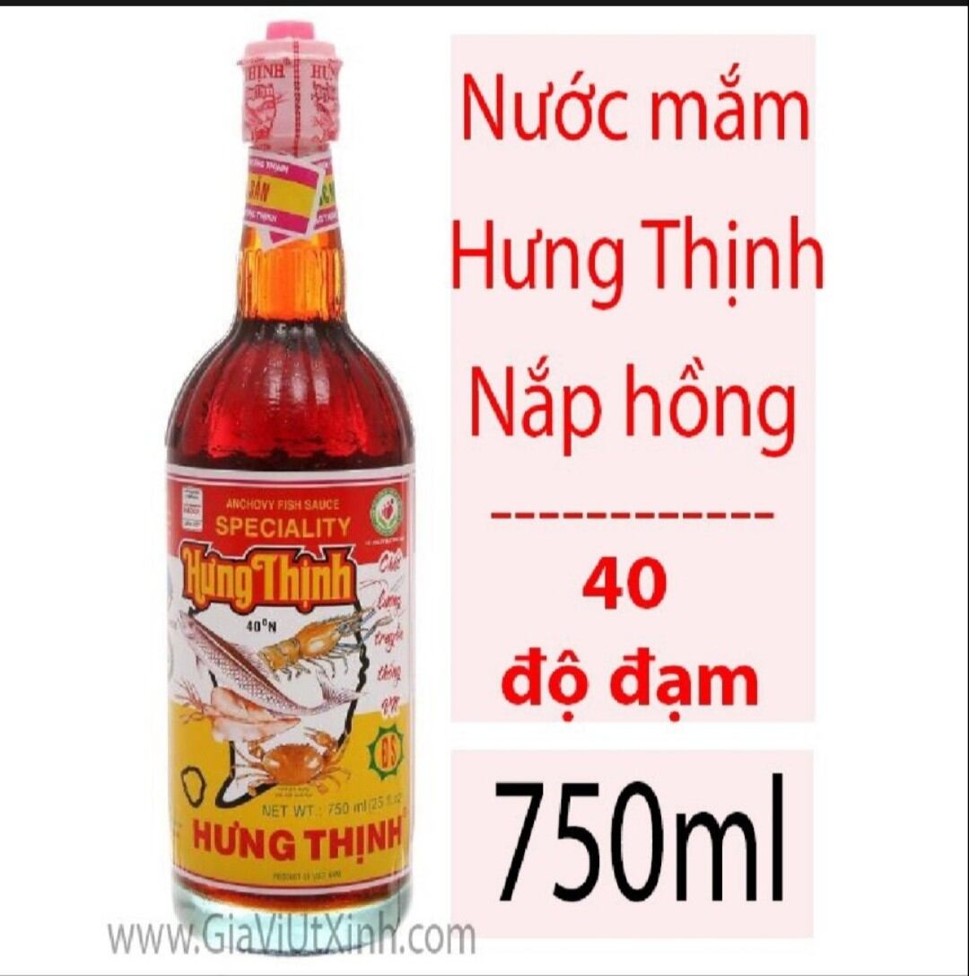 Nước mắm Cá Cơm siêu hạng Hưng Thịnh 35 độ 620ML ( Chai Thủy Tinh ), 40 độ 750ML. Date luôn mới