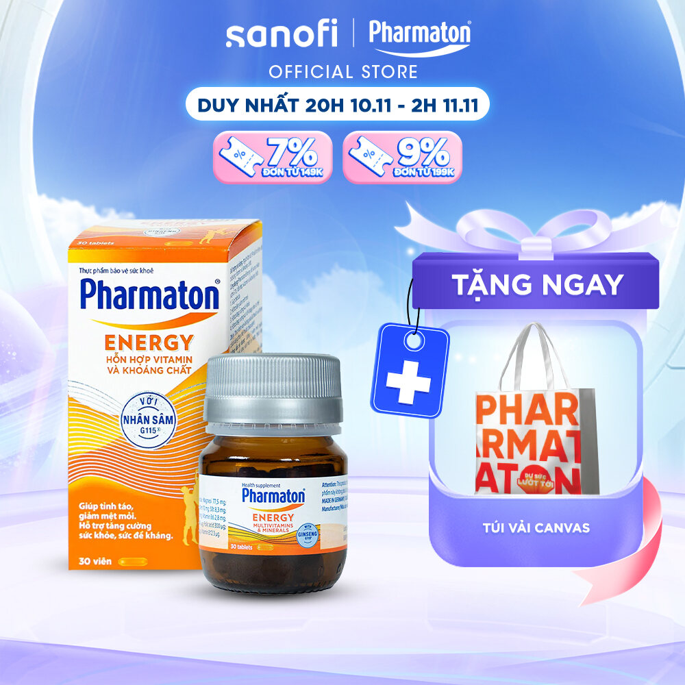 Thực Phẩm Bảo Vệ Sức Khỏe Pharmaton Energy 30 Viên/Lọ