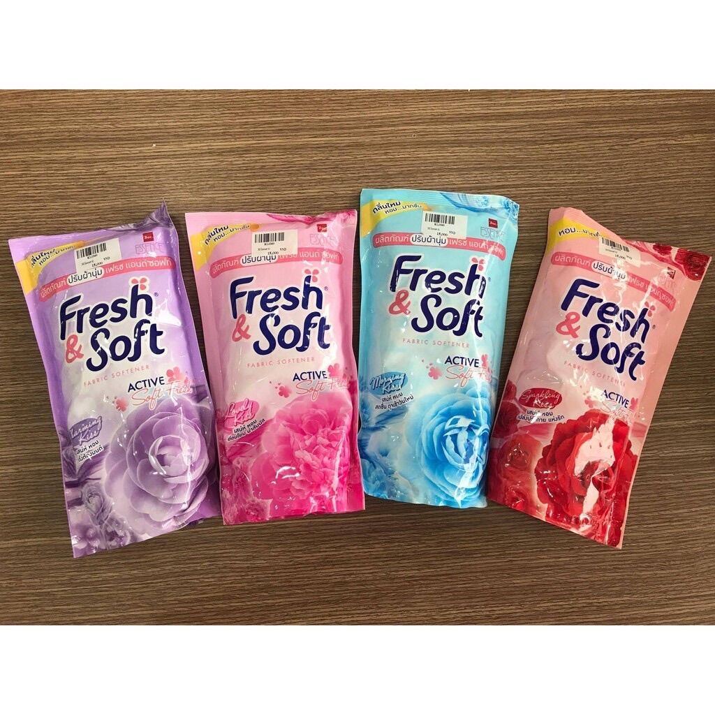 4 bịch Nước Xả Vải Fresh Soft Thái Lan 600ml ( Fresh Soft 600ml ).