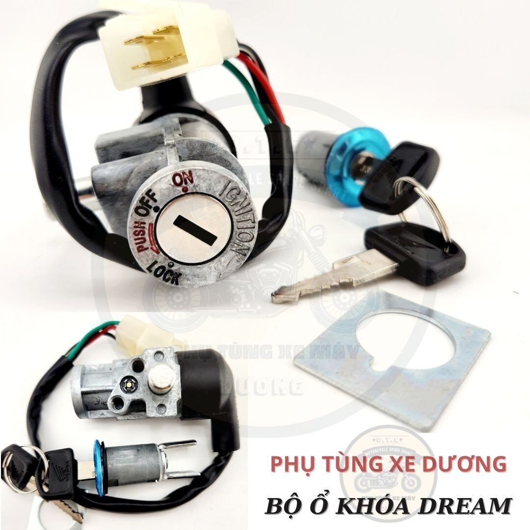 Bộ ổ khoá xe Dream bảo hành 3 tháng