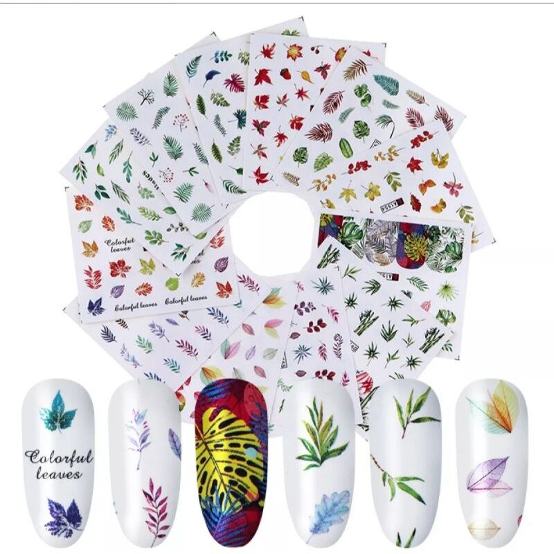 Bộ 7 tờ/12 tờ sticker dán móng