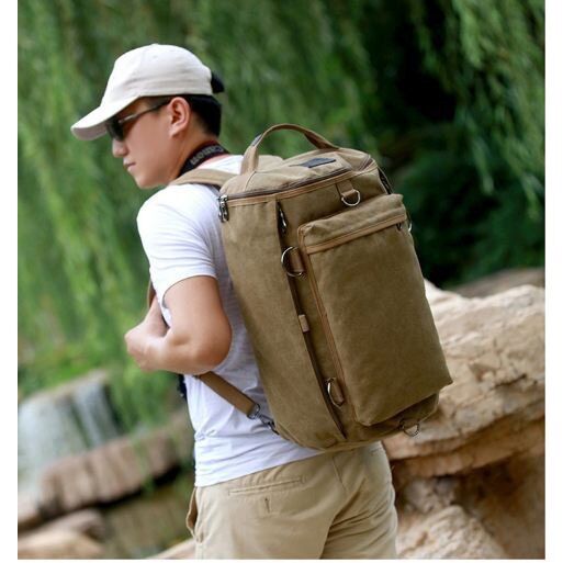 Balo nam vải canvas cao cấp 2019