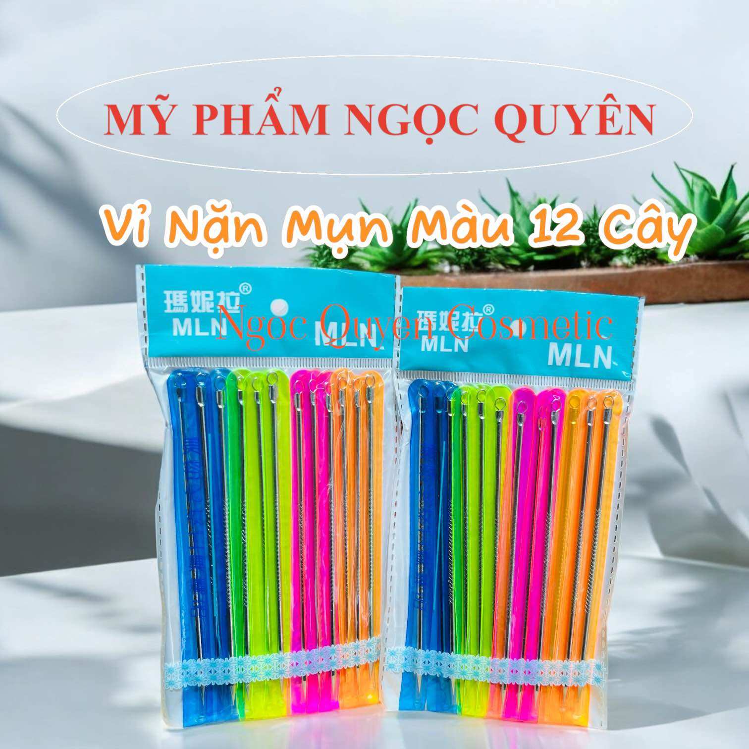 Loại 1 Vỉ 12 Cây Nặn Mụn Màu