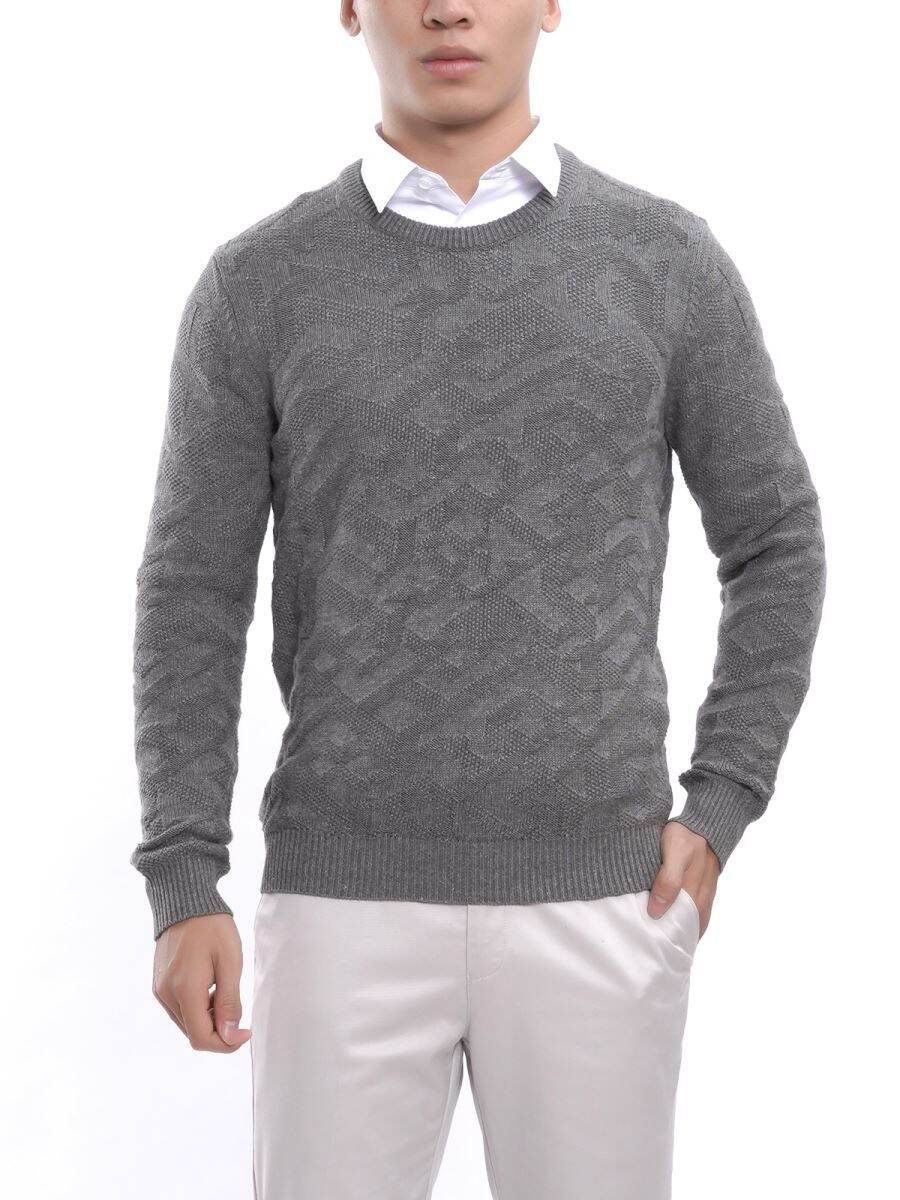 Áo Len nam ghi đậm dáng body
