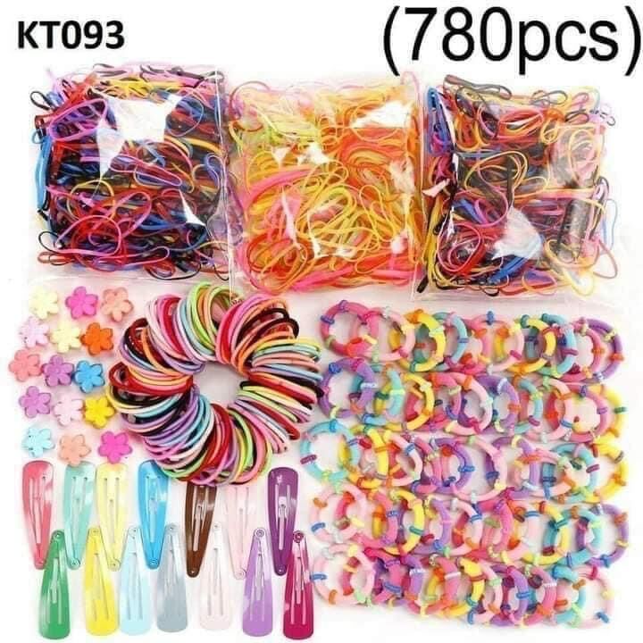 HỘP CHUN BUỘC TÓC 780 CHI TIẾT