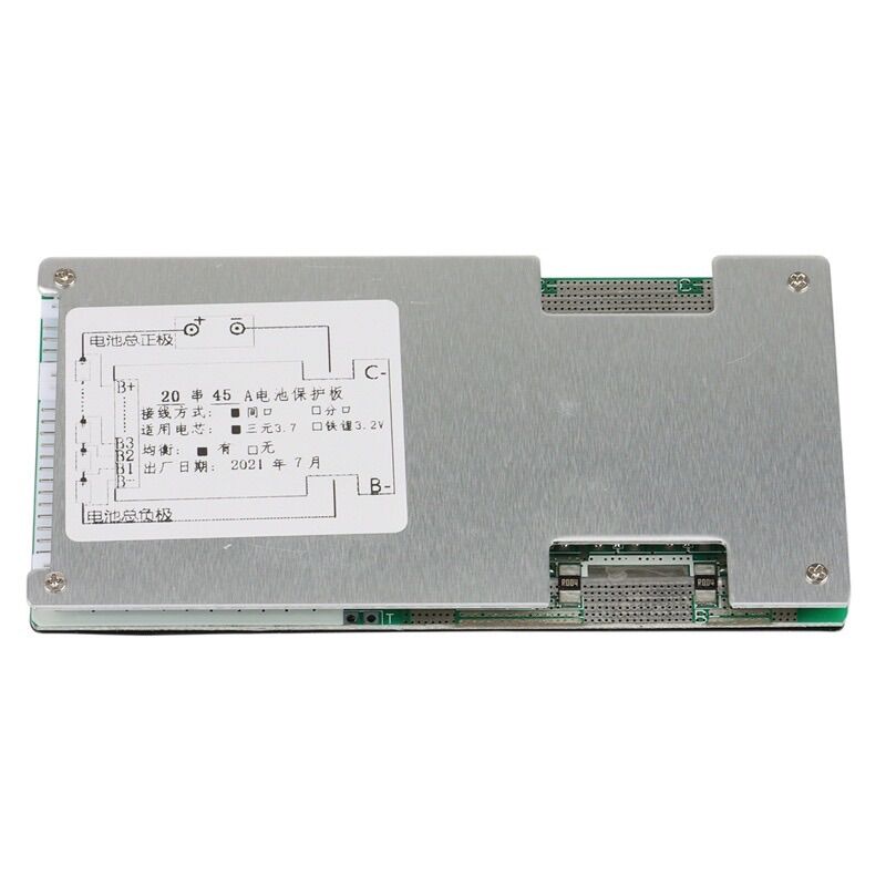 BMS mạch bảo vệ 20s 72v 45A pin 3,7v