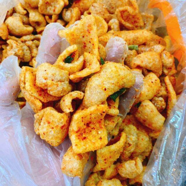 [HCM]Da heo chiên giòn tỏi ớt 150gr [GIÁ RẺ]