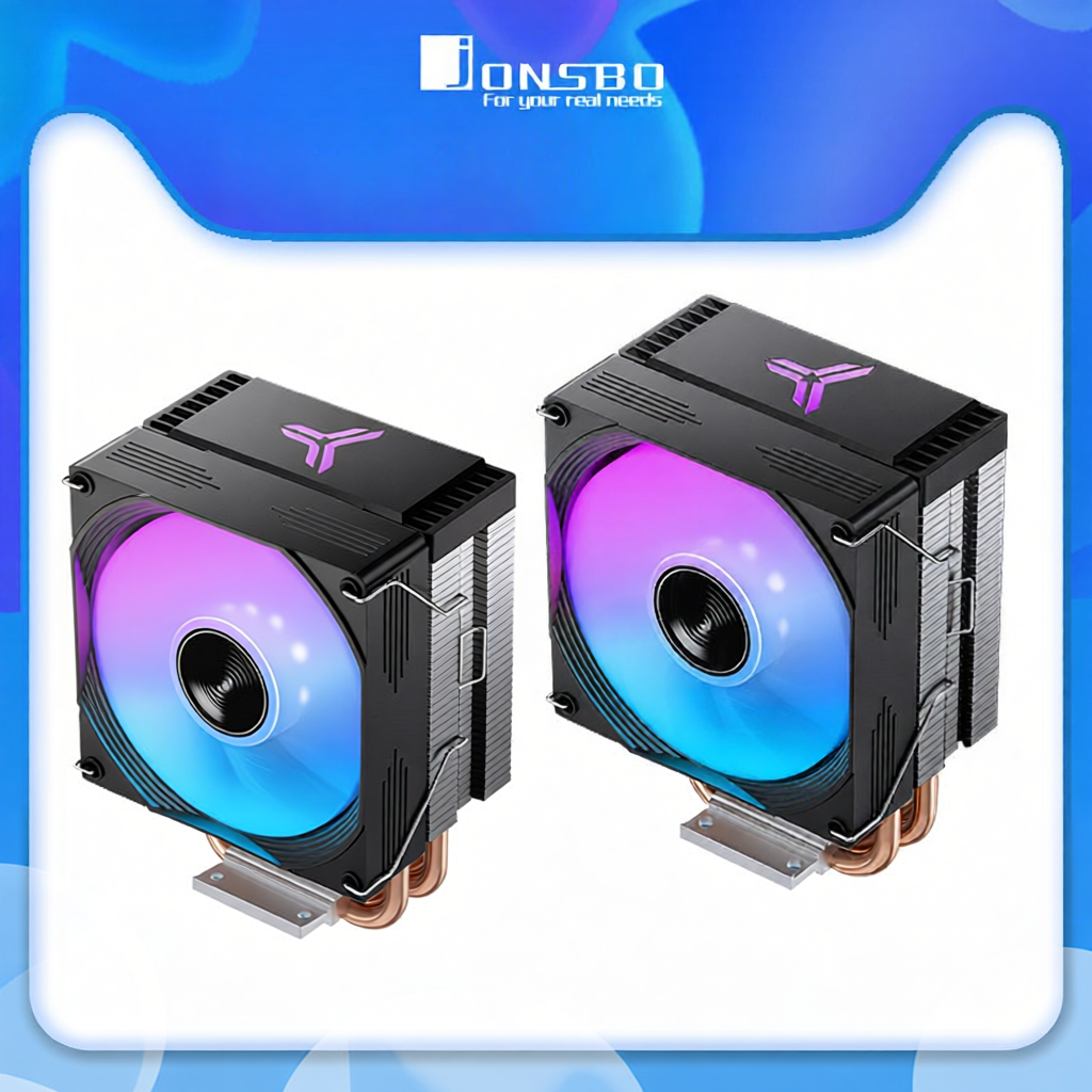 JONSBO | Four Heatpipe RGB Light Cooling Fan 9CM Giá 352,000 Đồng*Miễn phí vận chuyển