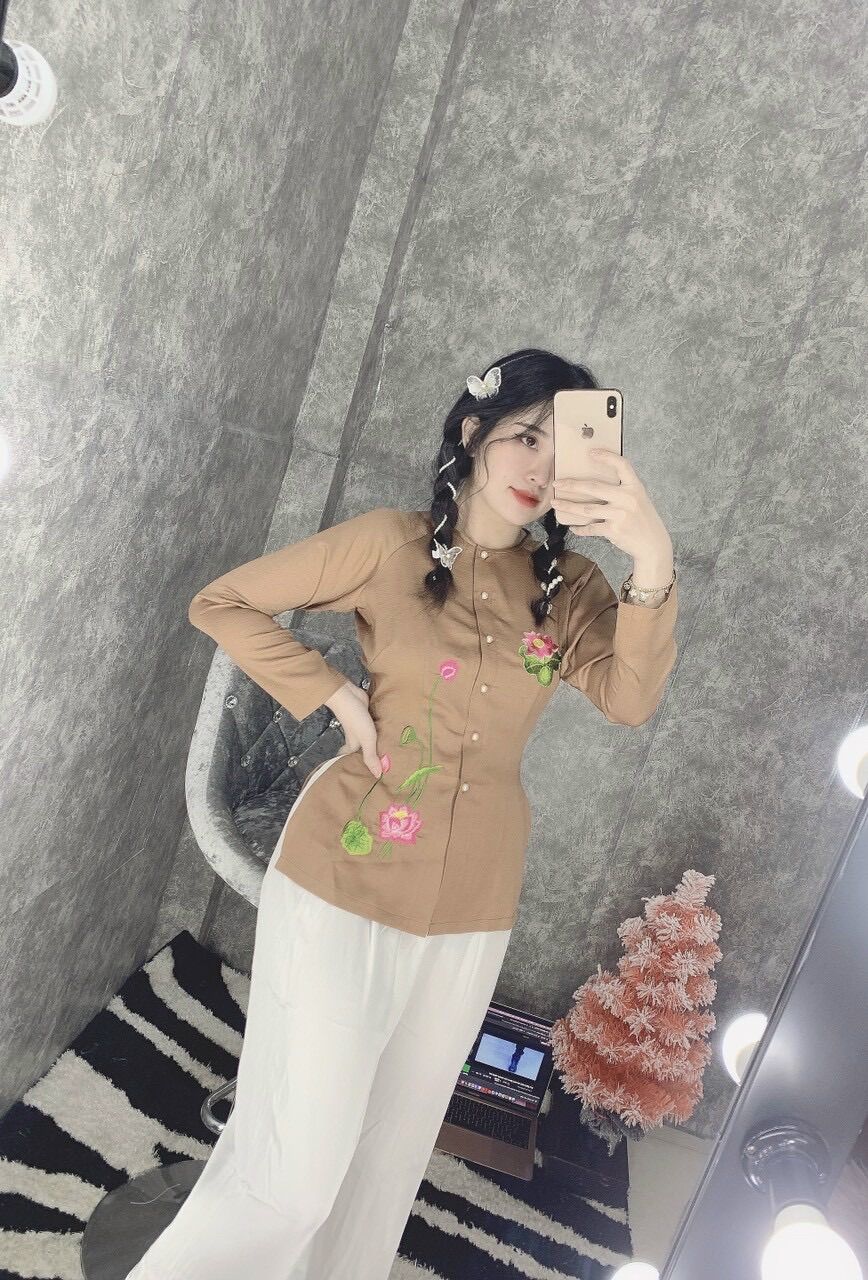 Đồ lam, bà ba miền tây, bà ba lụa thêu sen-CÓ BÁN ÁO LẺ