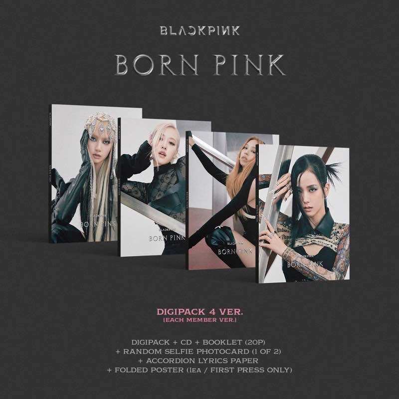 Digipack Blackpink Born Pink chính hãng nguyên seal
