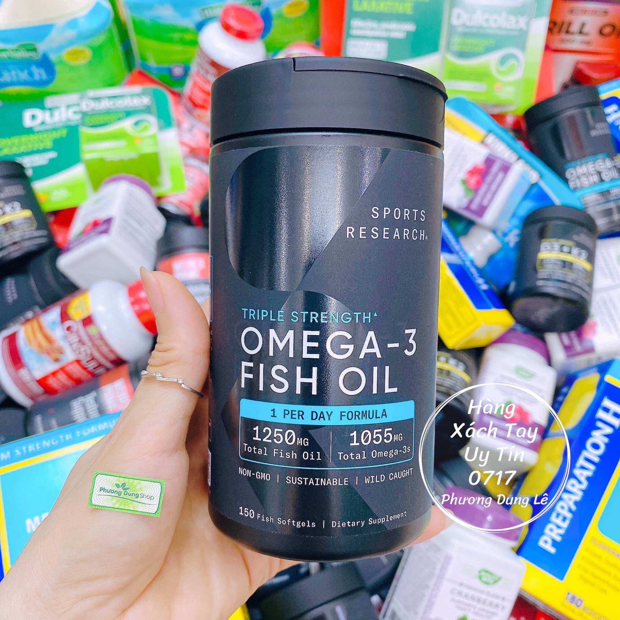 Dầu cá thiên nhiên cô đặc SR Triple Strength Omega 3 Fish oil chuẩn Mỹ 150 viên