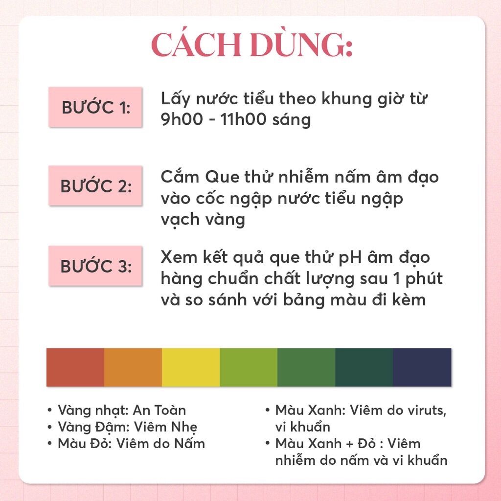 [XẢ NGHỈ BÁN] Que thử viêm phụ khoa, âm đạo tặng cốc thử