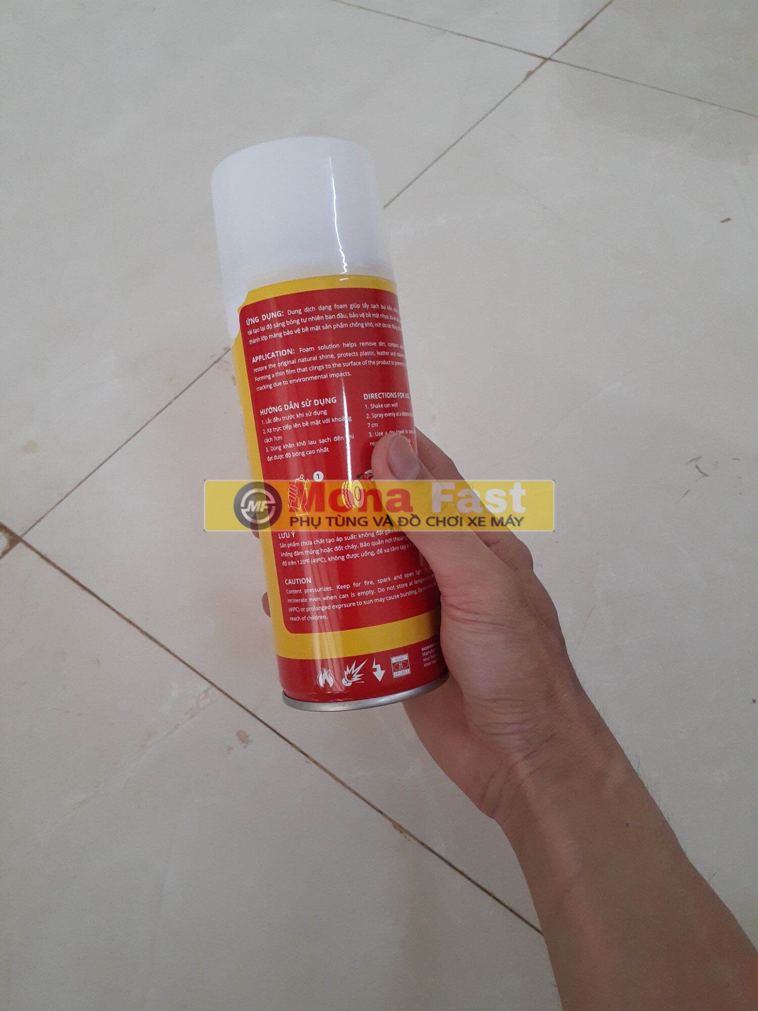 Chai xịt làm bóng vỏ xe BZ
