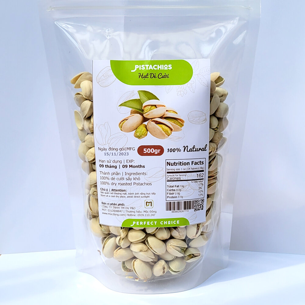[Quà tặng Tết] Túi 500gr hạt dẻ cười thơm ngon bổ dưỡng