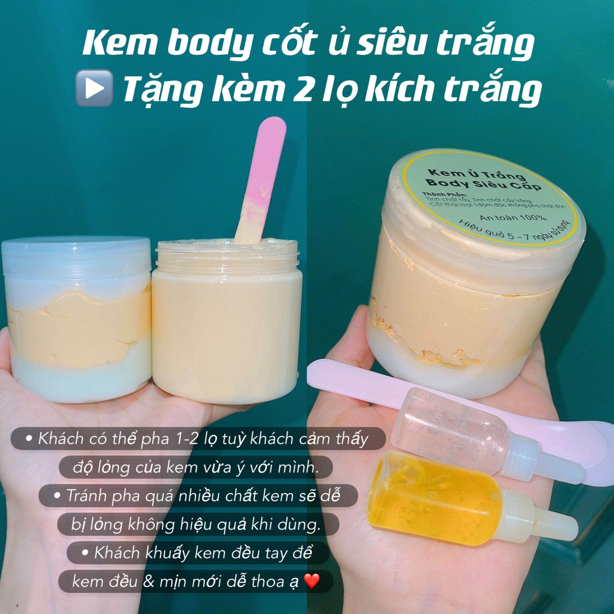 [Hcm]Kem Body Siêu Trắng 7Ngày