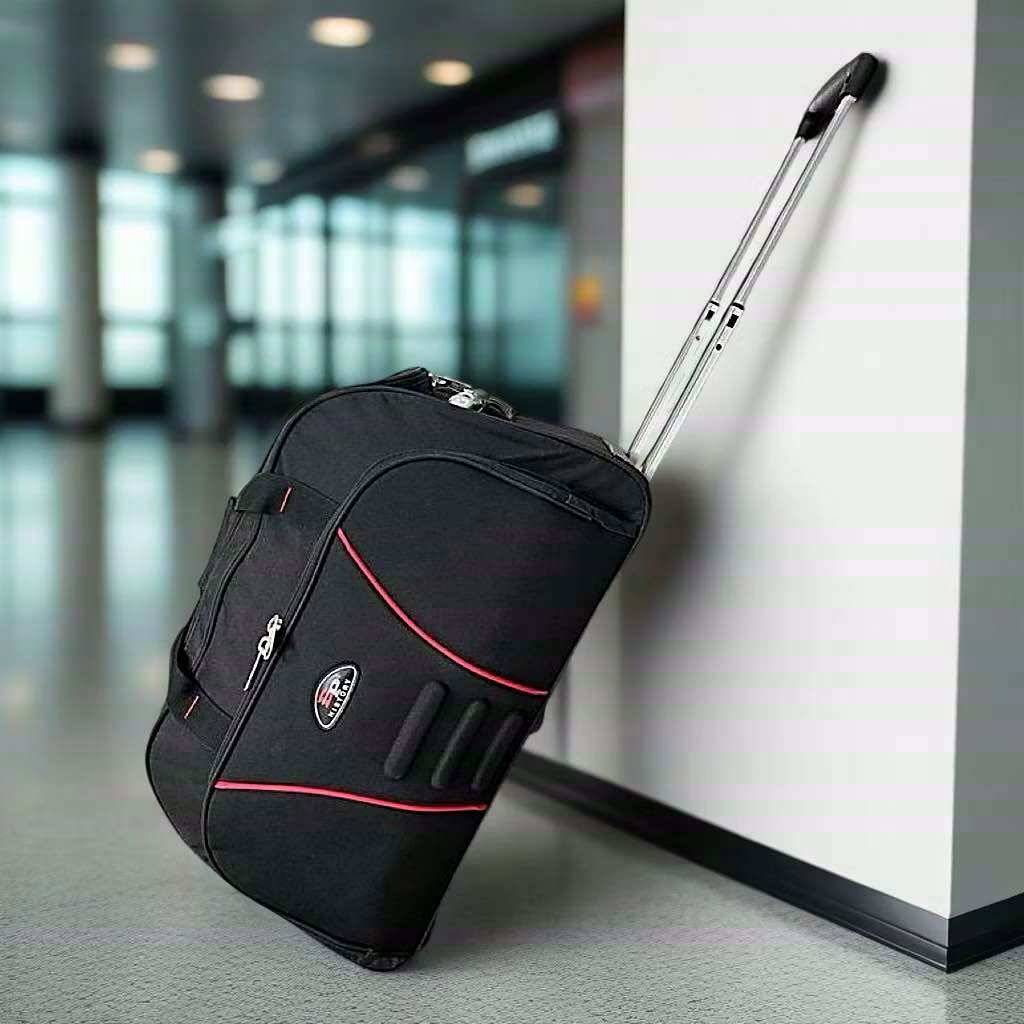 Vali kéo du lịch với tay cầm kéo kim loại bánh xe chống mòn cao cấp, kích thước 57-35-27cm