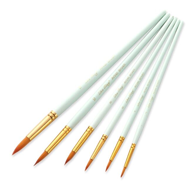 sét 6 cây cọ nhọn tô vẽ loại tốt