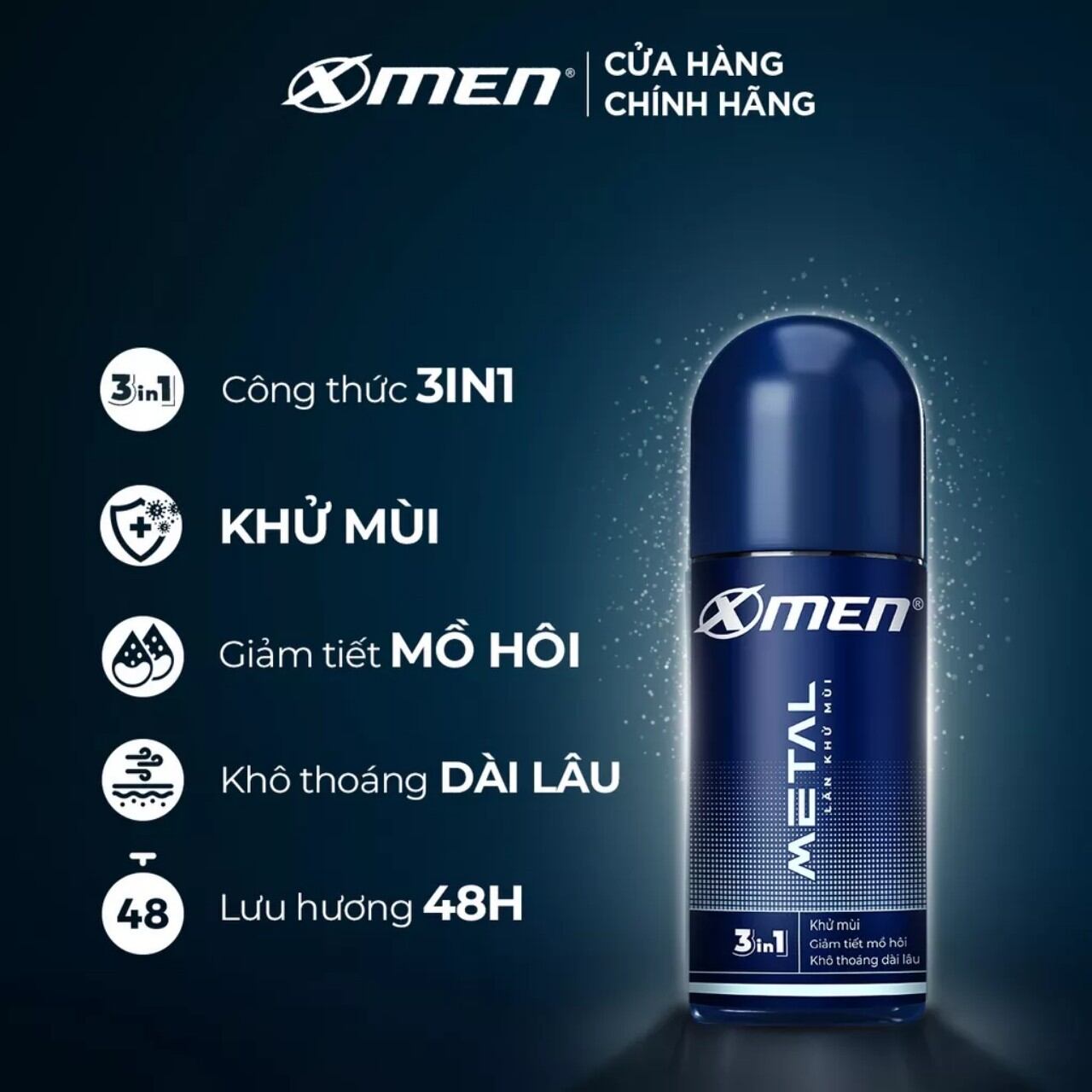 Lăn khử mùi Xmen 50ml