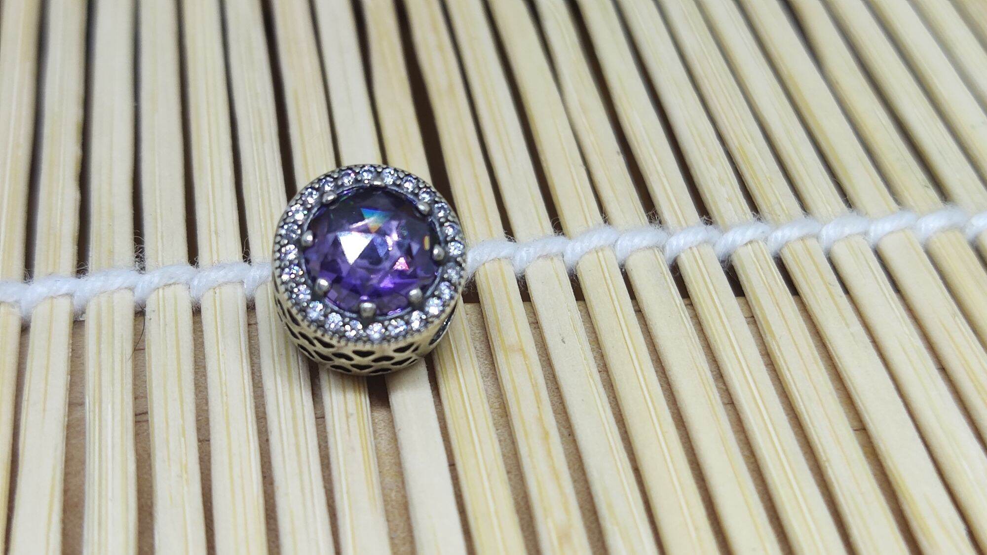 GauBee Charm bạc 925 radiant tím