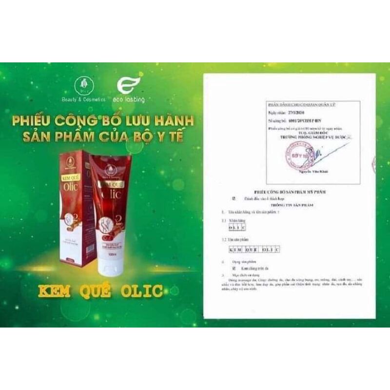 Kem quế olic kèm đai dán và cuộn nilong giảm mỡ bụng