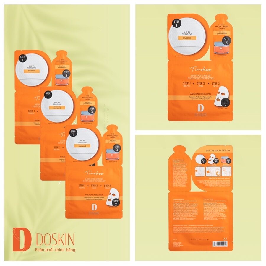 Mặt nạ dưỡng da 3 bước doskin q10