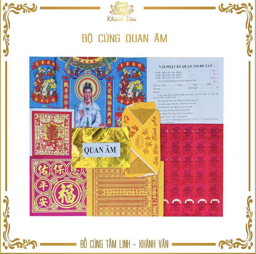 Giấy Cúng Quan Âm - Cúng Bà
